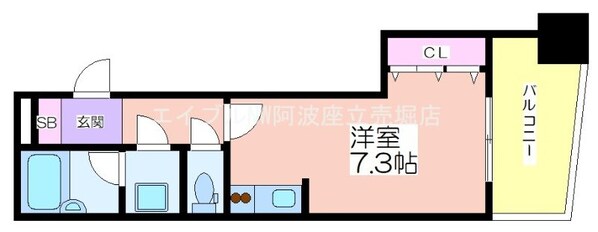 ライオンズマンション阿波座の物件間取画像